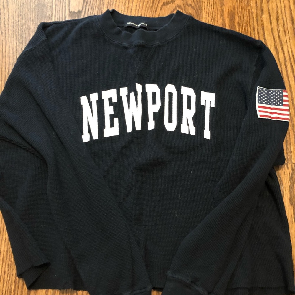 Brandy Melville Acacia Newport Navy Blue Thermal